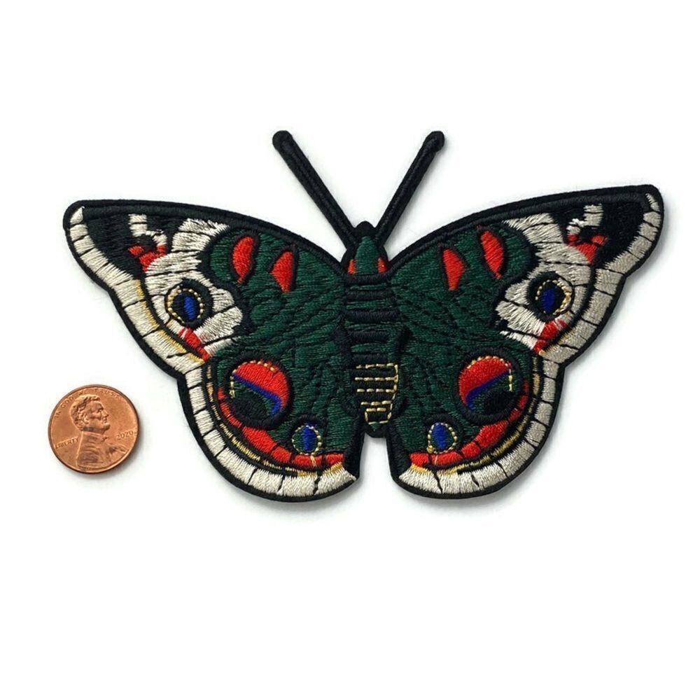 Moth Embroidered Patch - Picture 2 of 4